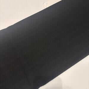 Alain Fereault Black Wool Stripe Crepe Super Twist 1.75 Yds 60" Wide